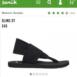 Sanuk yoga slides. Charcoal grey. Worn once.